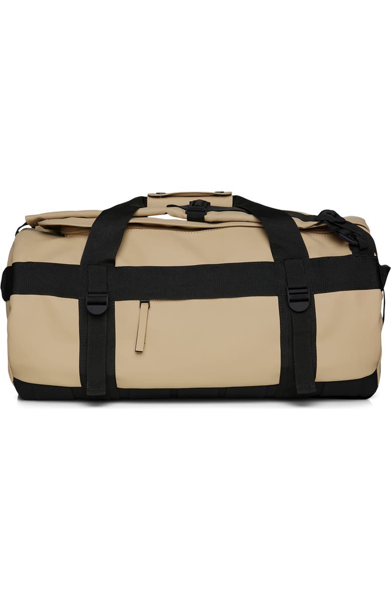 Rains Texel Small Waterproof Duffle Backpack, Main, color,