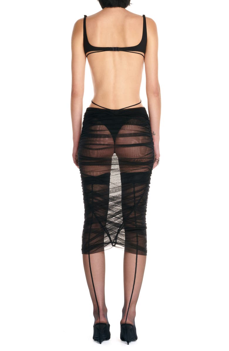 MUGLER Cutout Bodysuit Midi Dress, Alternate, color,