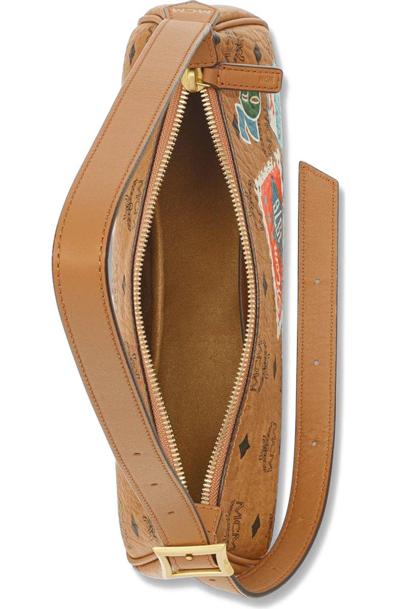 MCM Aren Shoulder Bag in Wanderlust Visetos, Alternate, color,