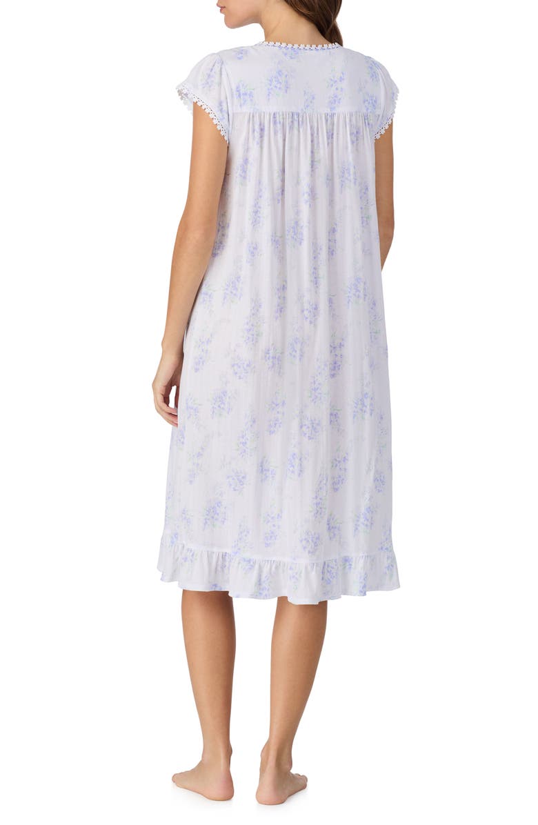 Eileen West Floral Cotton Waltz Nightgown, Alternate, color, White Lilac