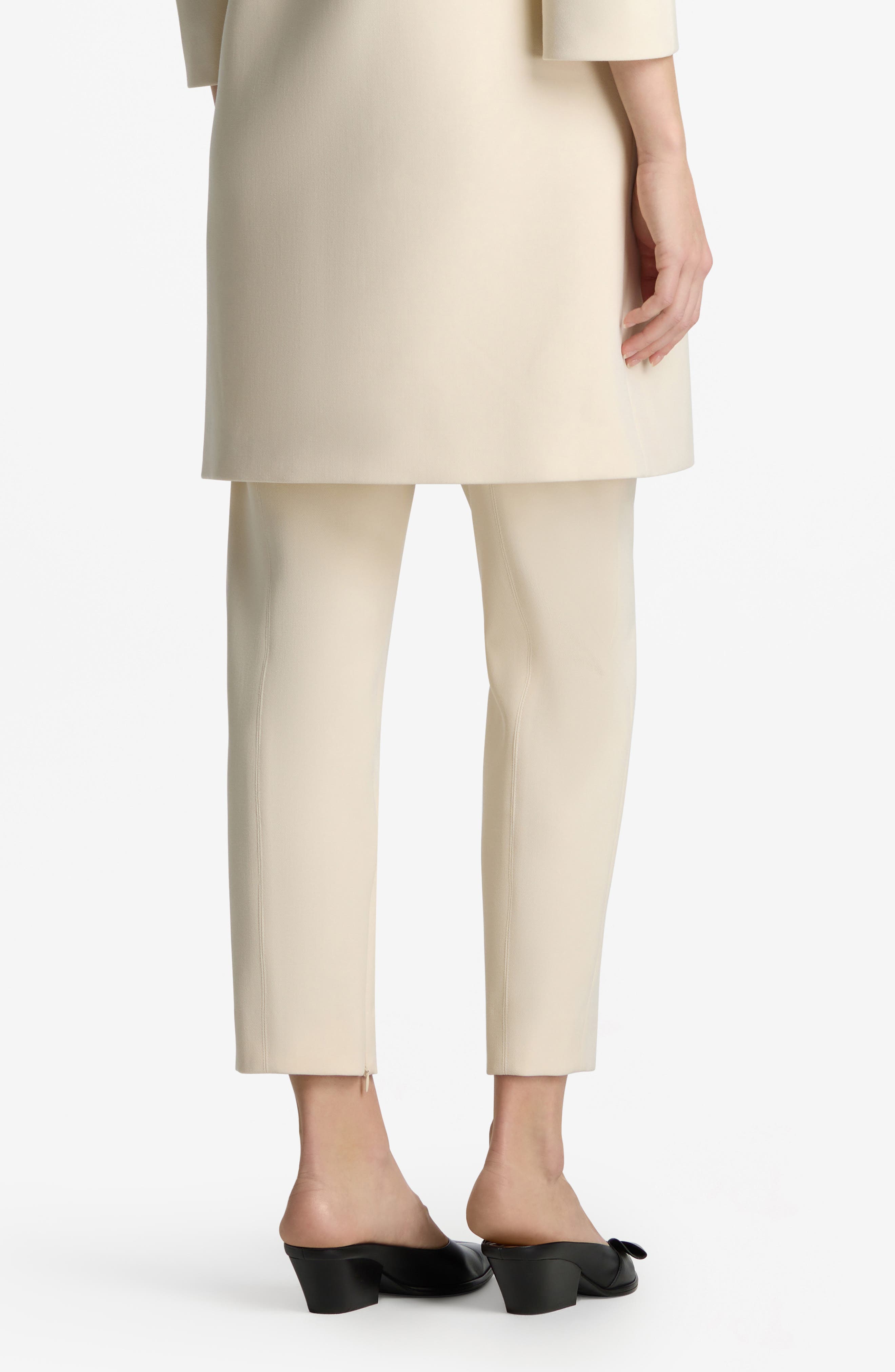 Stretch Crepe Tapered Ankle Pants - image 2