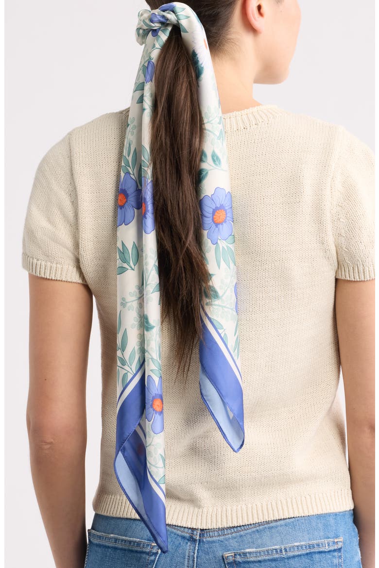4-Piece Scrunchie & Square Scarf Set, Alternate, color, YELLOW COMBO