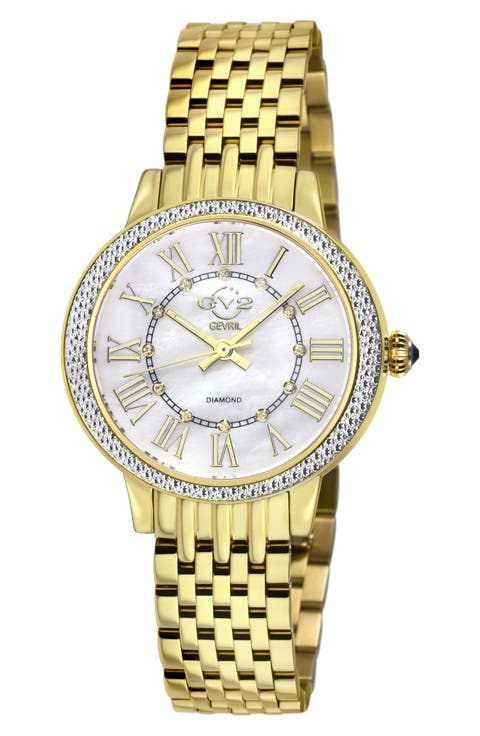 Astor III Diamond Swiss Bracelet Watch, 34mm - 0.06 ctw