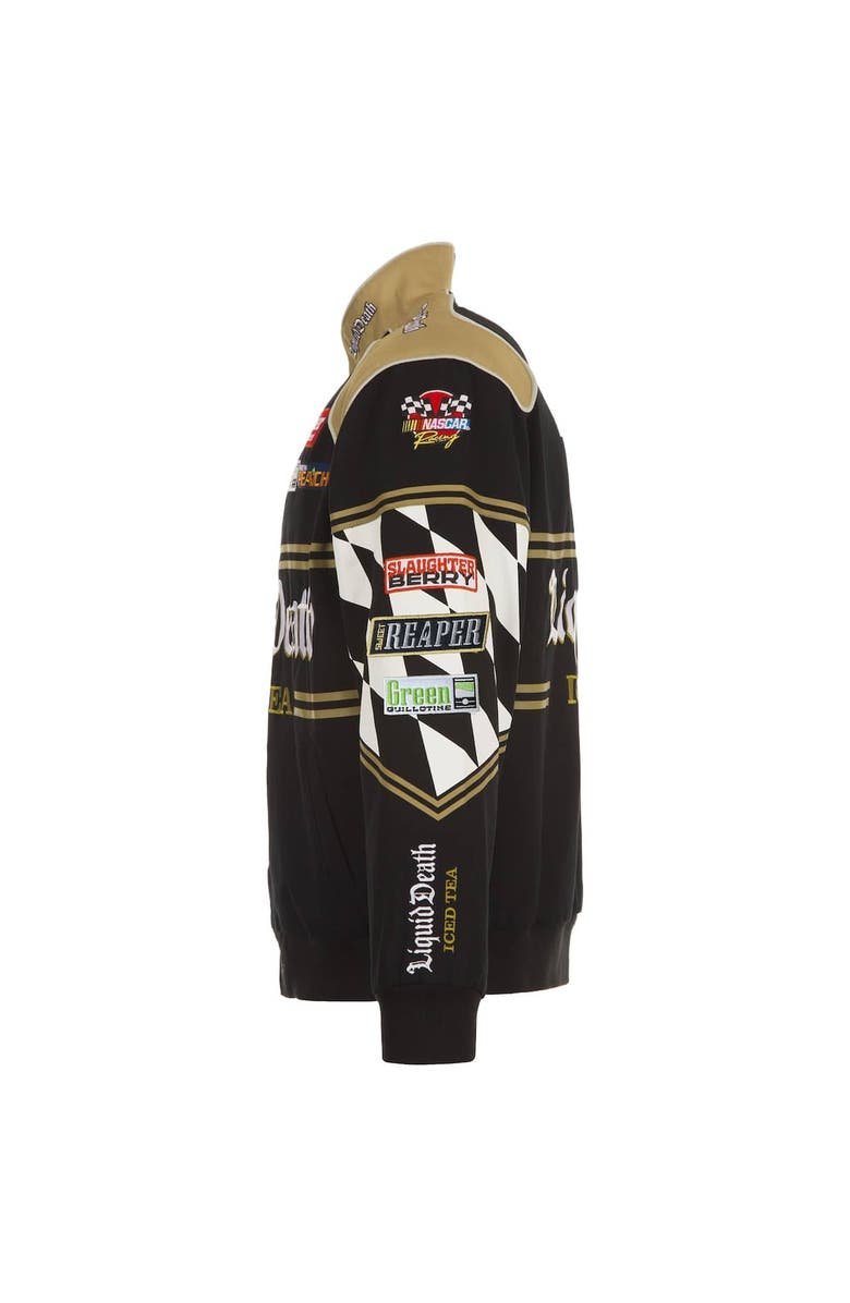 JH DESIGN Men's JH Design Black NASCAR Liquid Death Full-Snap Twill Uniform Jacket, Alternate, color, Black