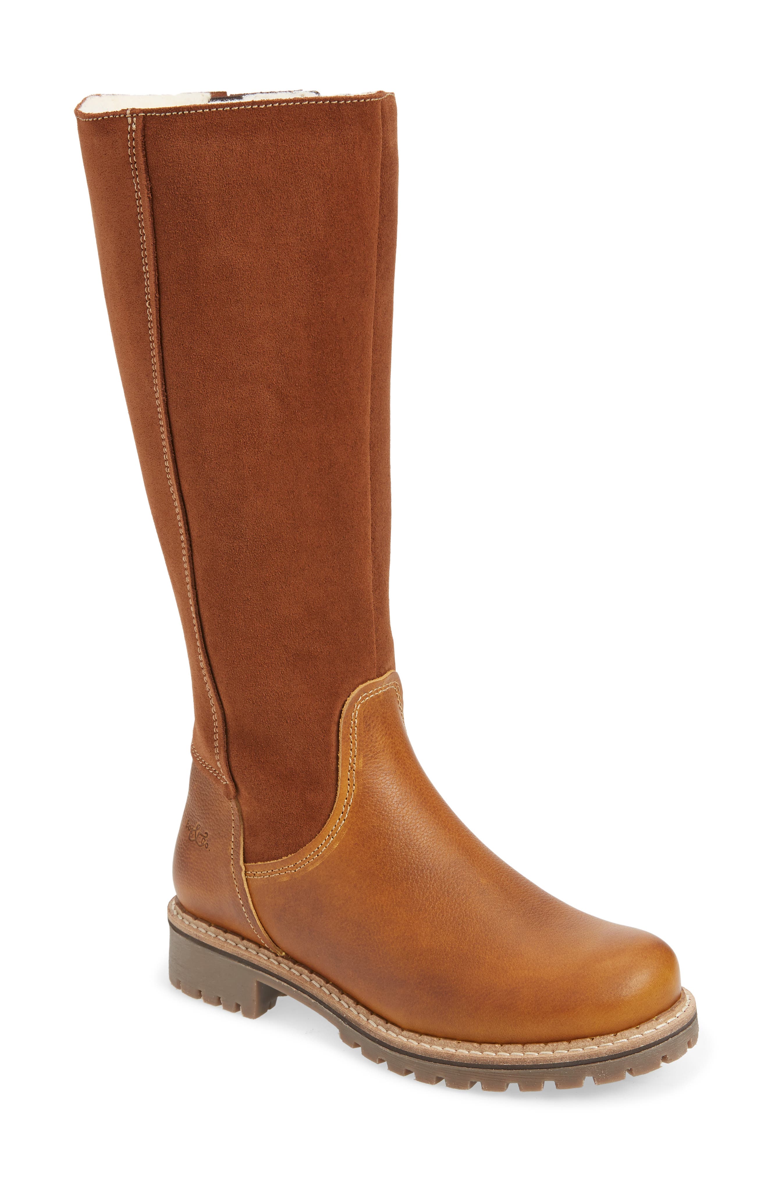 Hudson Waterproof Boot, Main, color, COGNAC LEATHER