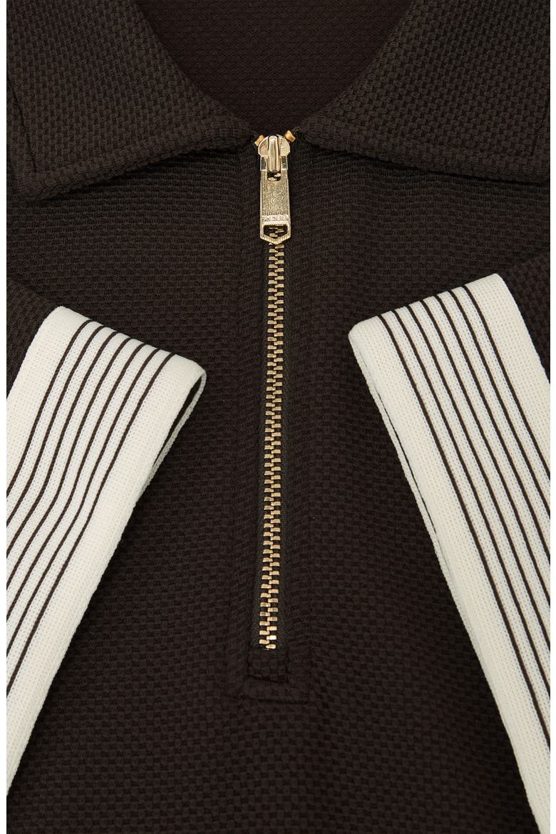 Bruno Quarter Zip Polo, Alternate, color, CHOCOLATE BROWN
