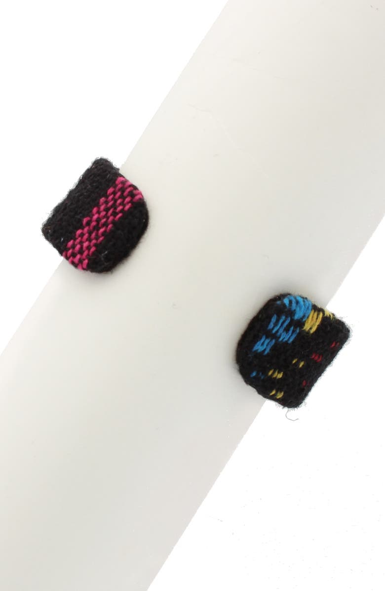 OLIVIA WELLES Rhian Woven Cuff Bracelet, Alternate, color, Gold / Multi