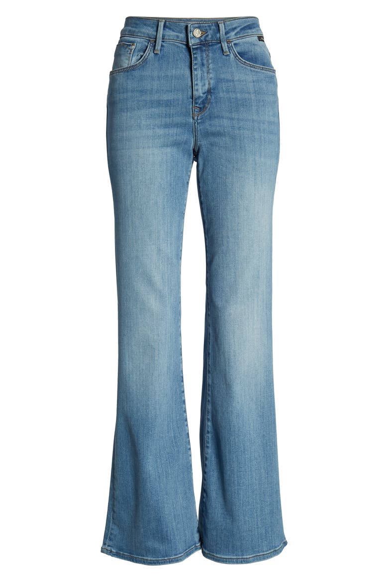Sydney Brushed Flared Leg Jeans, Alternate, color, LIGHT BRUSH SUPER