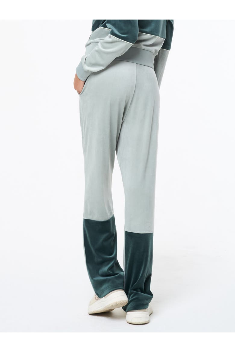 Lina Velour Track Pant, Alternate, color, GREEN GABLES