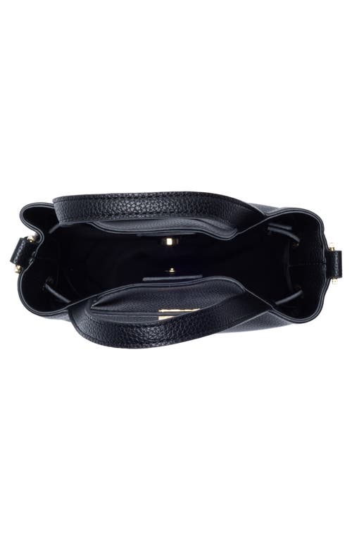 T Tahari Pebble Bucket Bag In Black