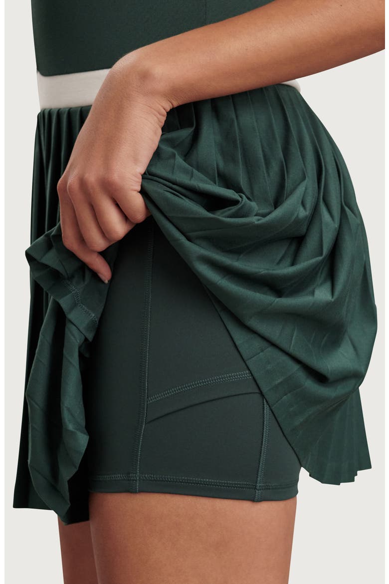 Lainey Court Dress, Alternate, color, GREEN GABLES