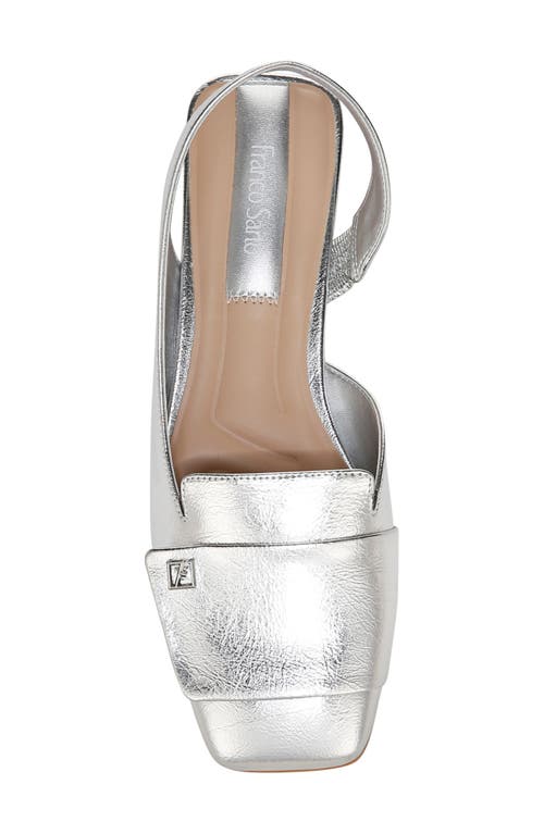 Franco Sarto Women's Teagan Square Toe Slingback Flats In Silver