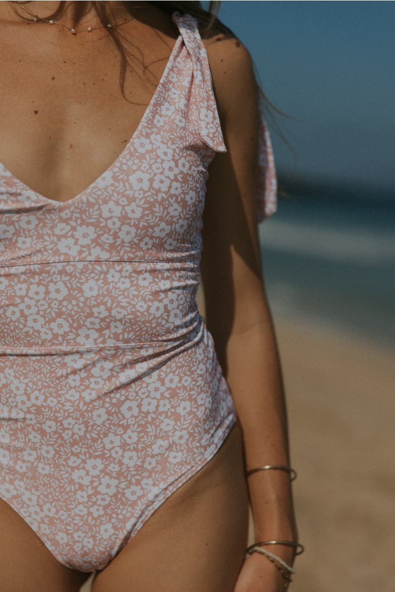 Blush One Piece Swimsuit, Alternate, color, Pink Floral