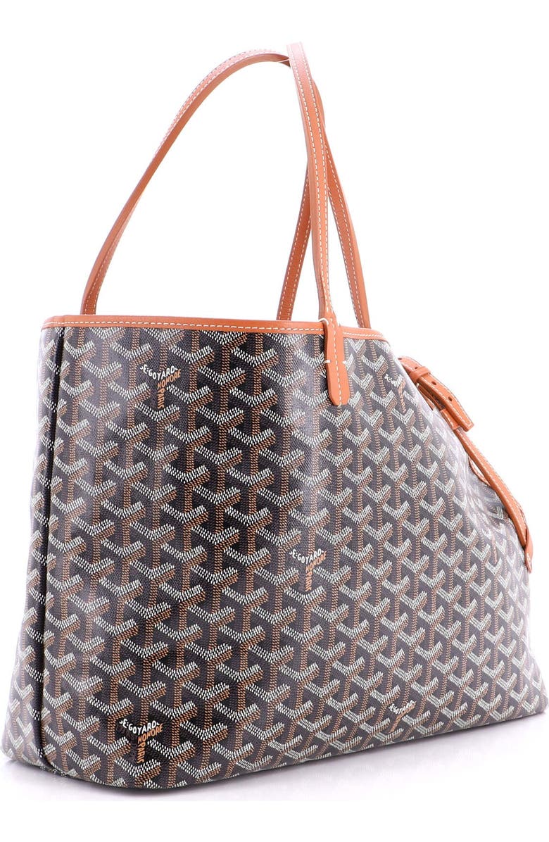 Pre-Owned Goyard Chien Gris Pet Carrier Tote Coated Canvas, Alternate, color, Black