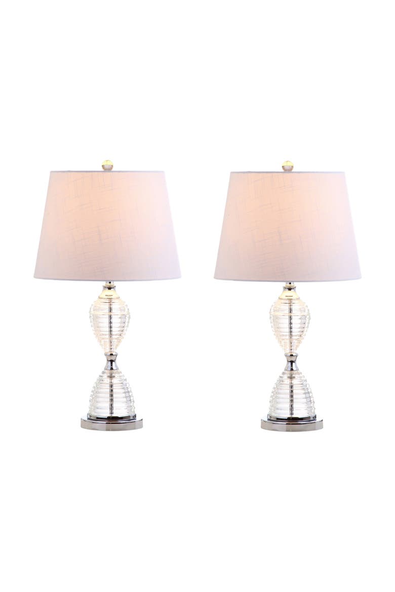 Aubrey 24" Crystal LED Table Lamp, Clear, Main, color, Clear