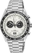GV2 Freccia Stainless Steel Swiss Quartz Bracelet Watch, 42mm
