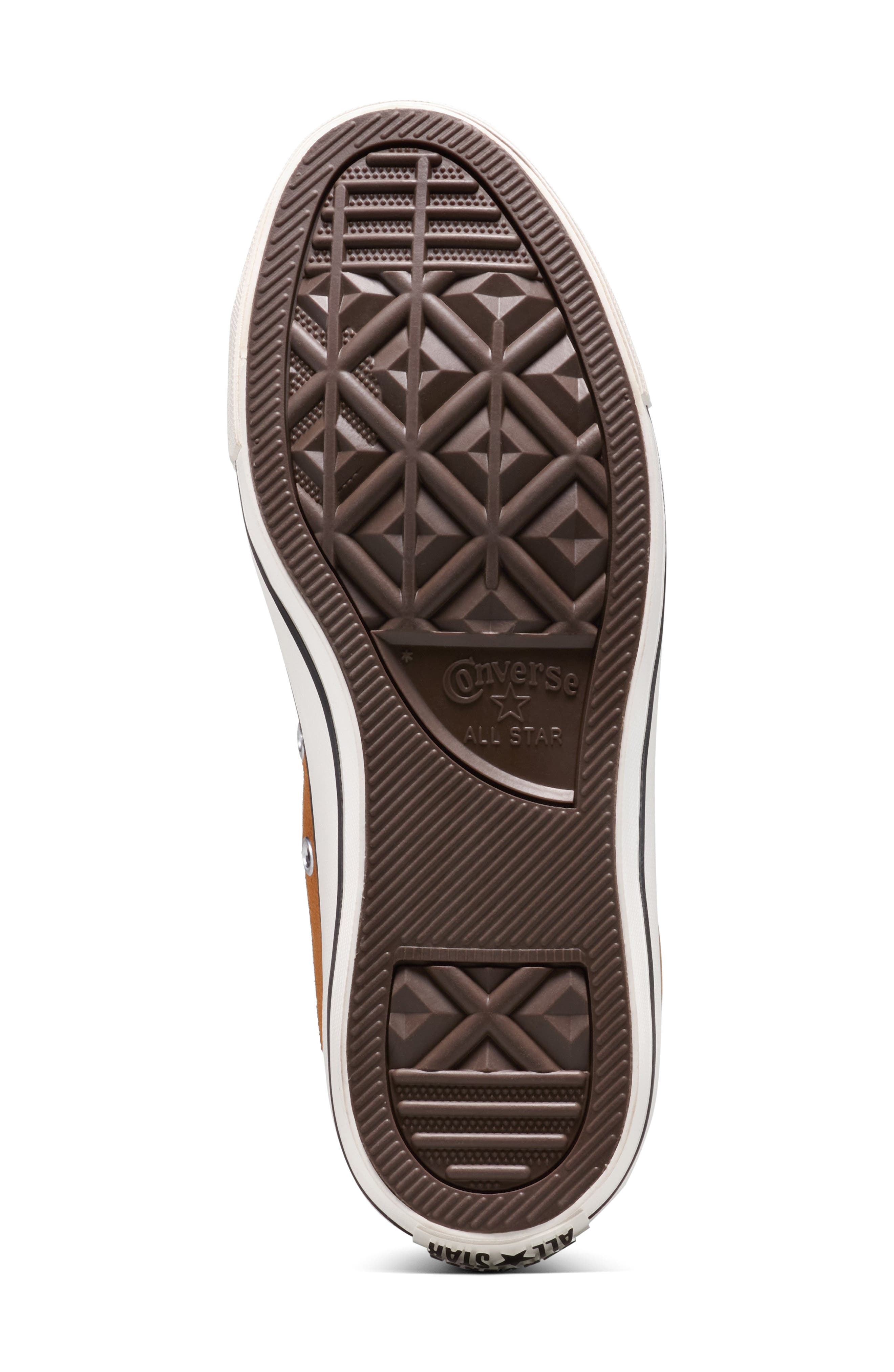 Converse Chuck Taylor<sup>®</sup> All Star<sup>®</sup> Faux Fur Lined High Top Sneaker, Alternate, color, Gingersnap/ Egret/ Egret