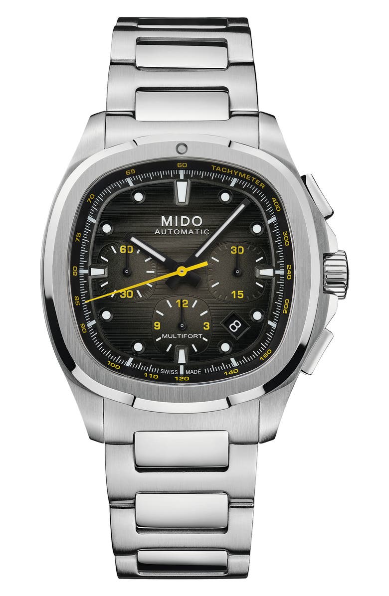 MIDO Multifort TV Big Date Automatic Watch, 41.2mm x 42mm, Main, color, Grey