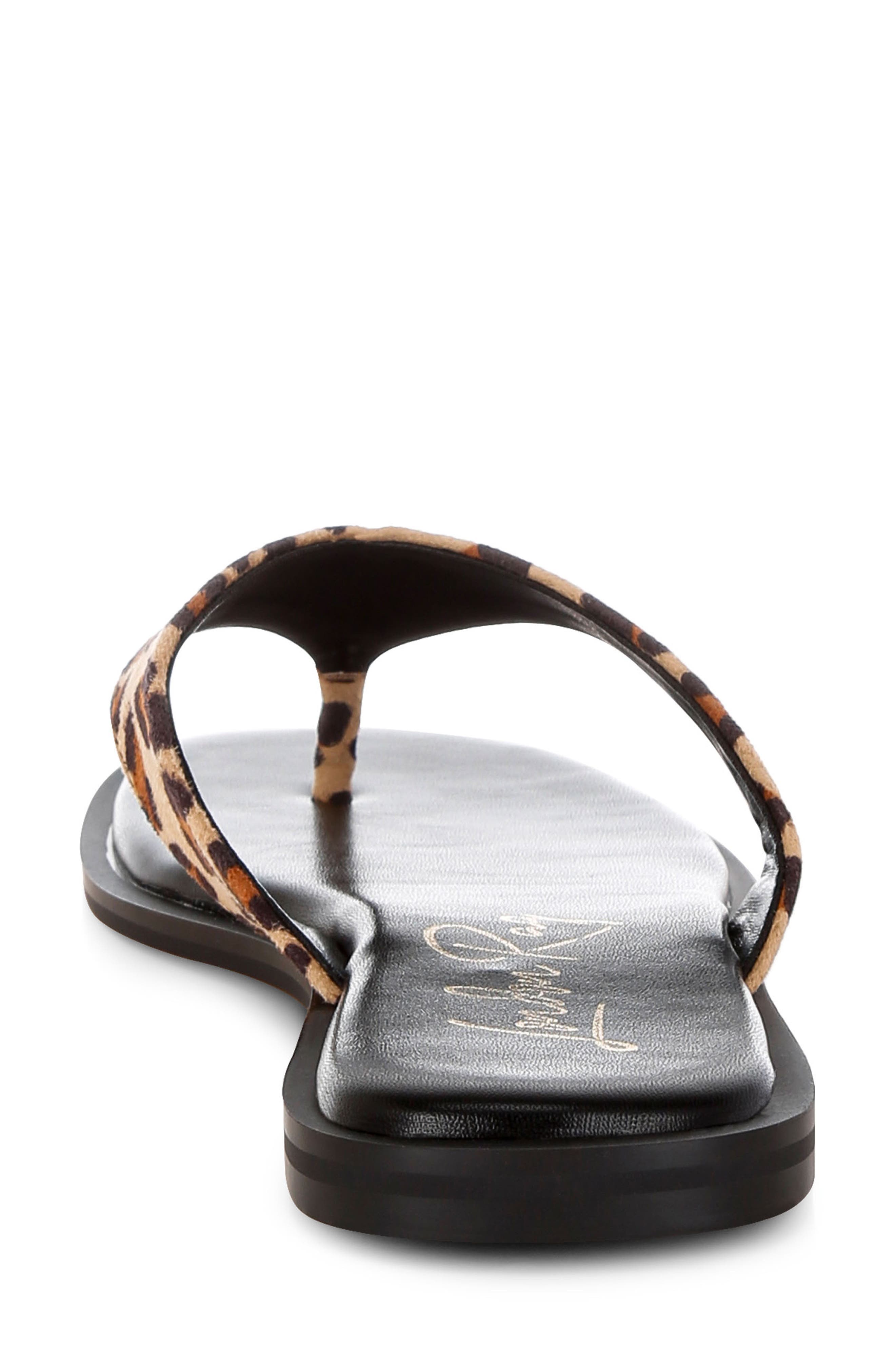 LONDON RAG Buchi Flip Flop, Alternate, color, Leopard