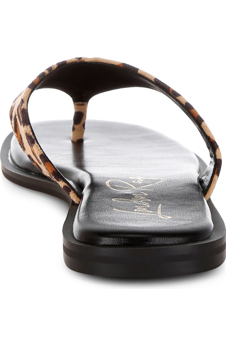 LONDON RAG Buchi Flip Flop, Alternate, color, Leopard
