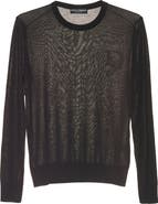 Dolce&Gabbana Logo Long Sleeve Cashmere Knit Top
