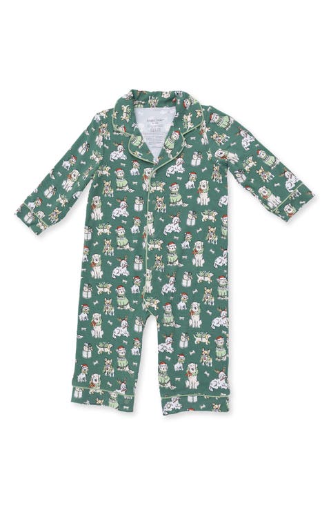 Kids' Christmas Dogs Long Sleeve Romper