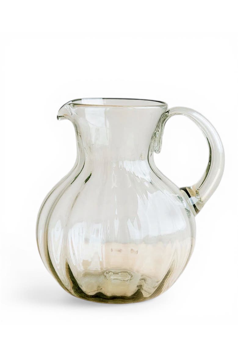 Bola Fluted Pitcher, Main, color, Clear