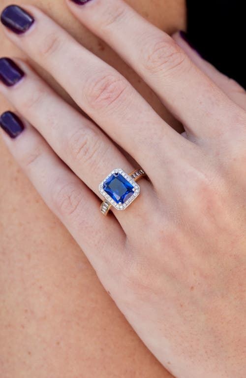Savvy Cie Jewels Cubic Zirconia Halo Statement Ring