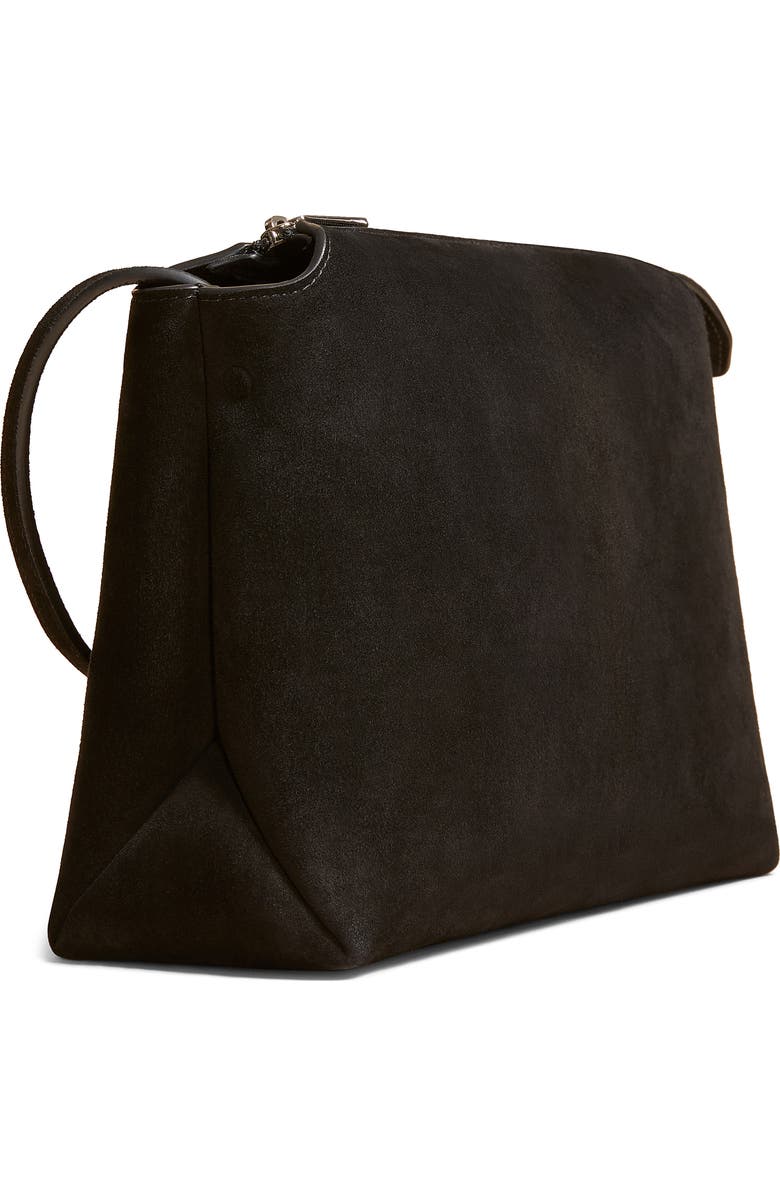 Khaite Medium Lina Suede Crossbody Bag, Alternate, color,