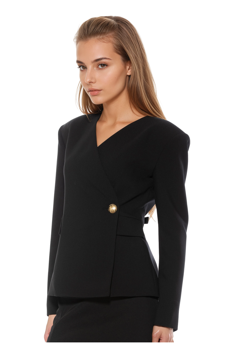 Alexia Admor Alira Blazer, Alternate, color, Black