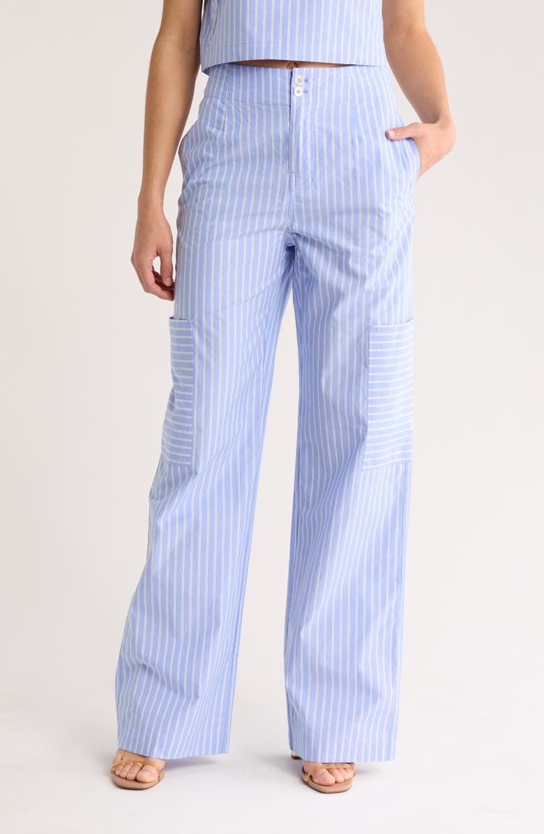 Joie Piper Stripe Cotton Pants, Main, color,