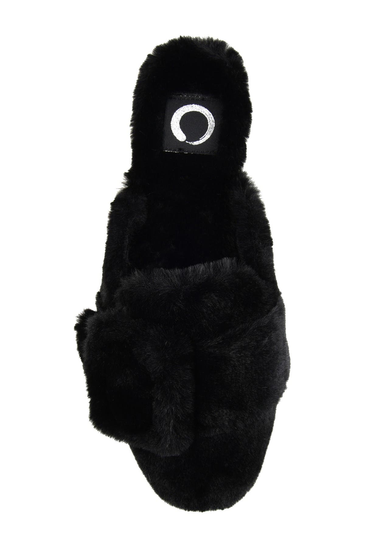 Journee Collection JOURNEE Eara Faux Fur Slipper, Alternate, color, Black