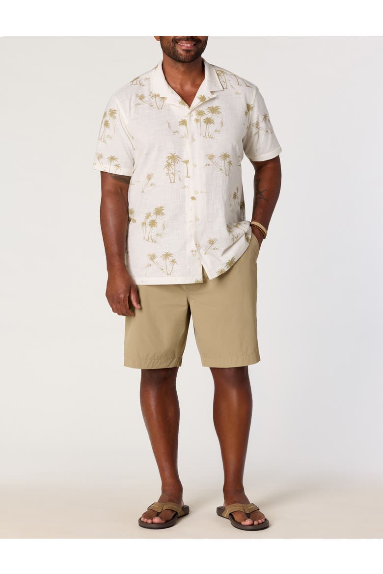 Big & Tall Printed Camp Shirt, Alternate, color, SAIL WHITE