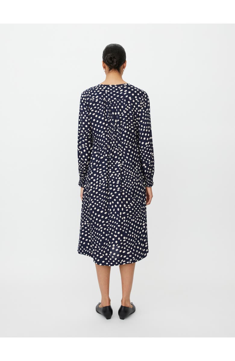 Masai Copenhagen MaNexora Polka Dot Midi Dress, Alternate, color, Navy Blazer