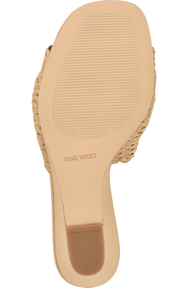 Nine West Nessla Wedge Sandal, Alternate, color, Light Natural
