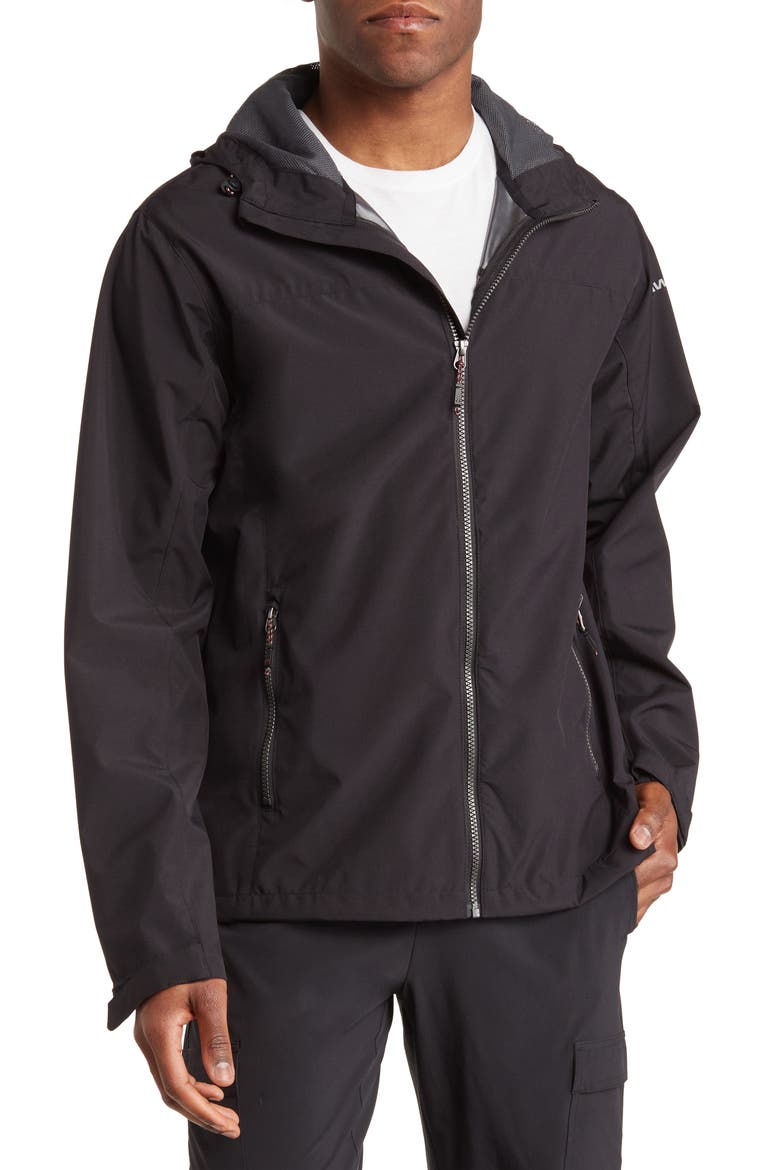 The Defender Water Resistant Jacket, Main, color, BLACK