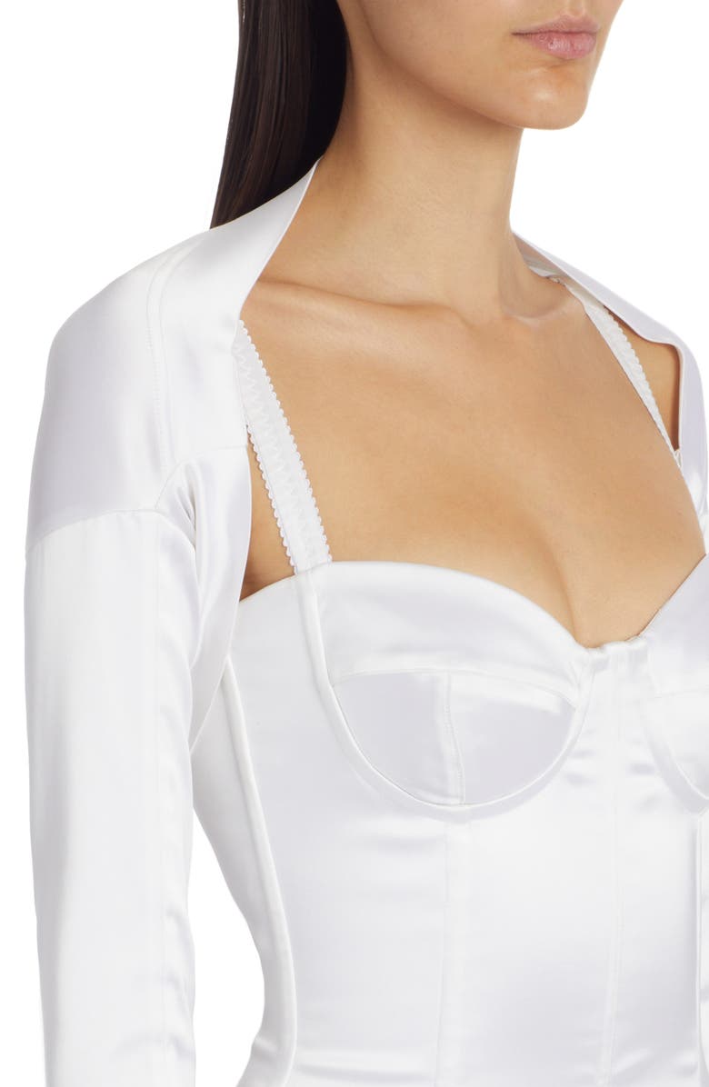 Dolce&Gabbana Stretch Satin Bolero Jacket, Alternate, color,