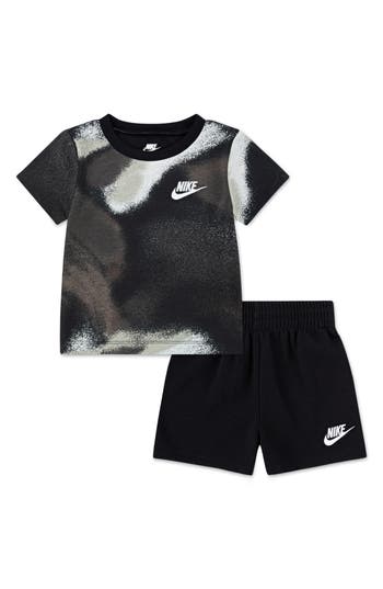 Nike Kids' Club Express Graphic T-shirt & Shorts Set In Gray