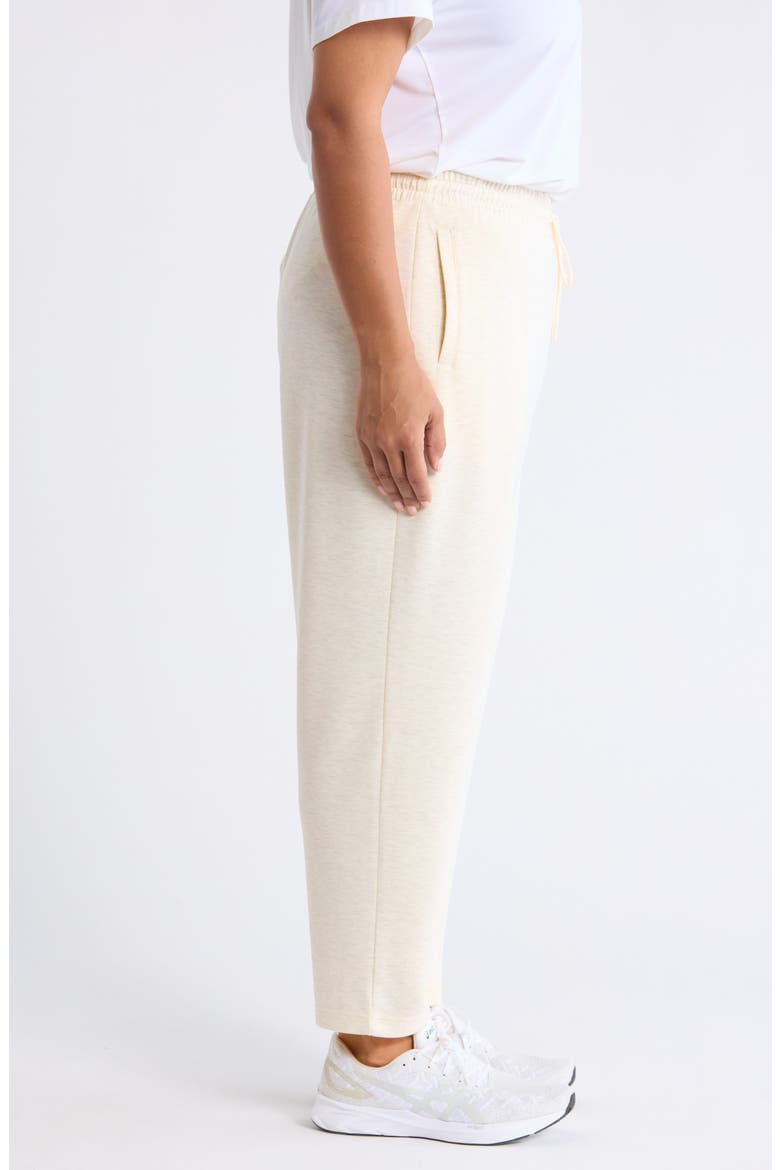 Soft Luxe Tapered Ankle Pants, Alternate, color, IVORY HEATHER- PURPLE