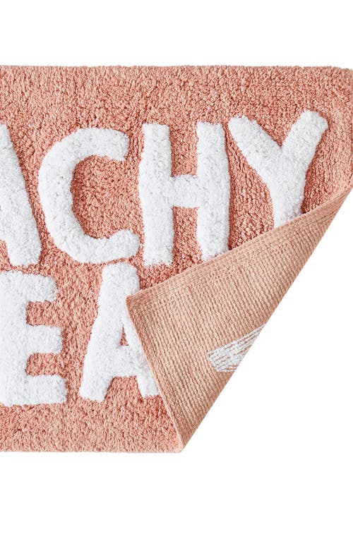 Jessica Simpson Cotton Bath Rug In Pink