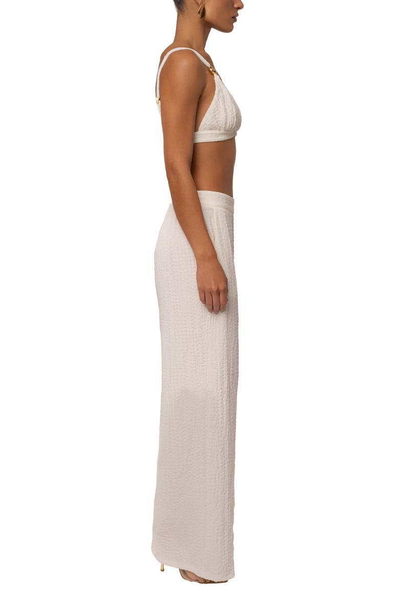 Dockside Crepe Knit Bralette, Alternate, color, Ivory