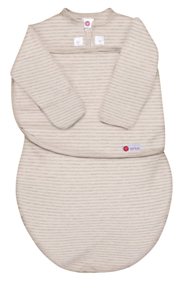 embé Starter 2-Way Long Sleeve Organic Cotton Swaddle, Main, color, 