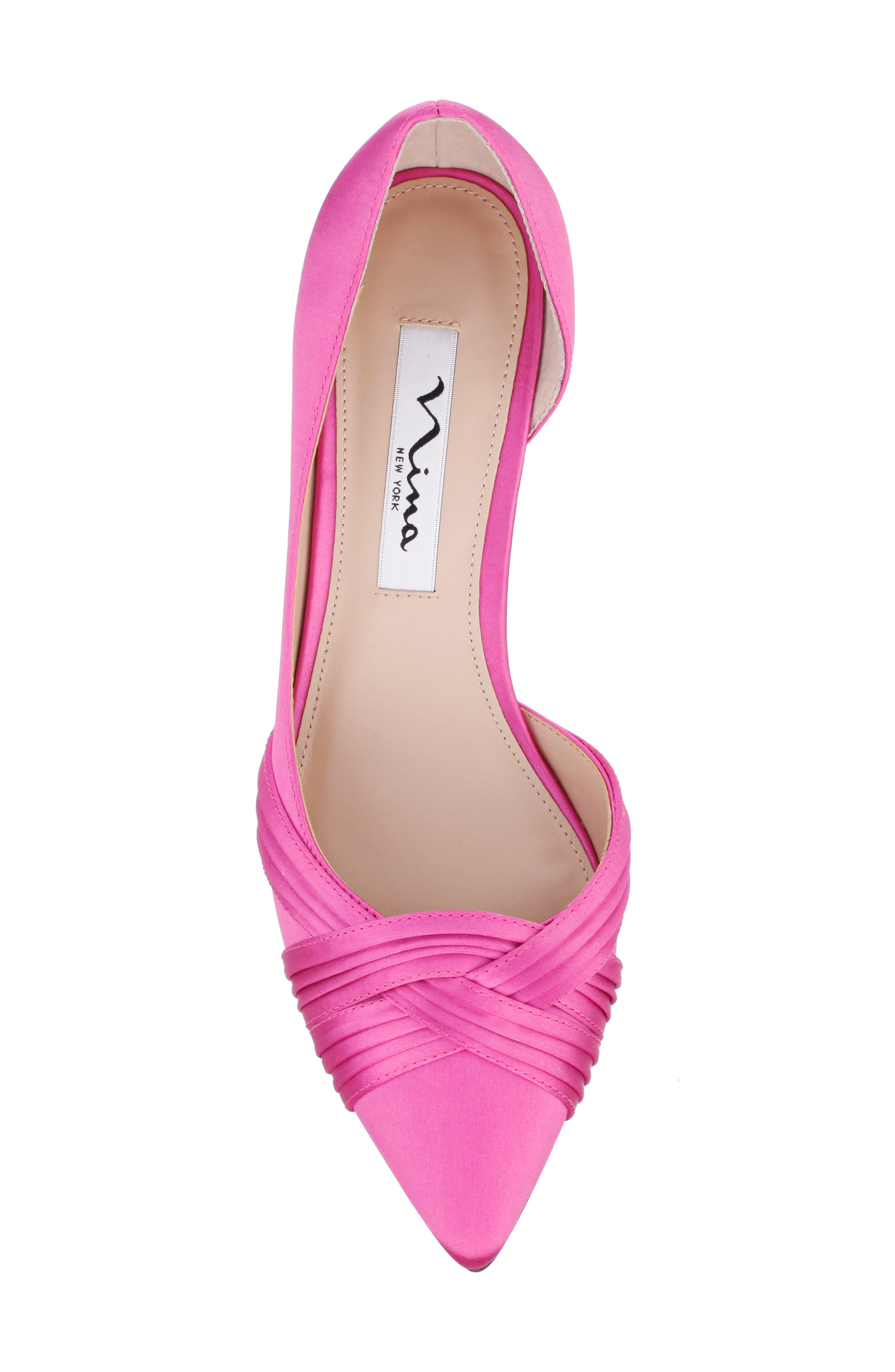 Blakely Half d'Orsay Pointy Toe Pump, Alternate, color, ULTRA PINK