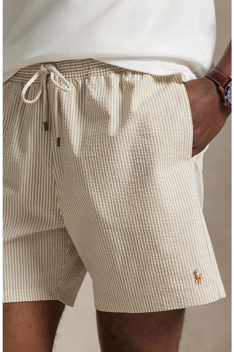 Traveler Classic Swim Trunks, Alternate, color, BEIGE