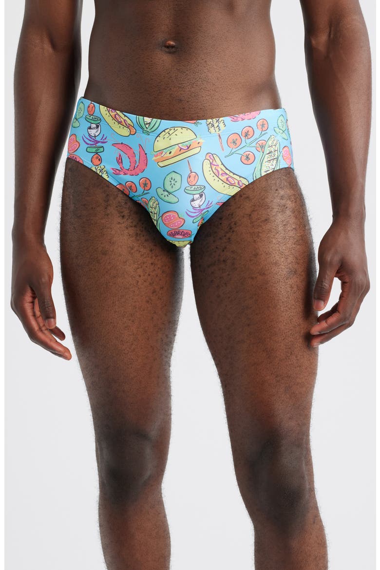 Grill Master Swimsuit, Main, color, BLUE