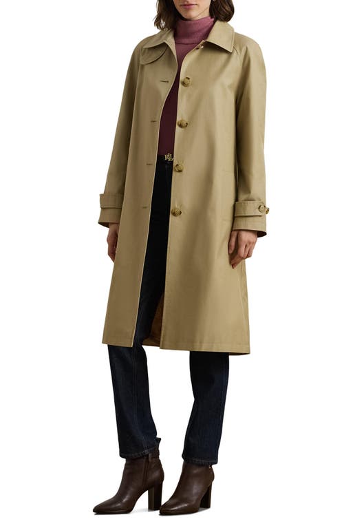 Ralph Lauren Lauren Cotton Blend Coat In Birch Tan