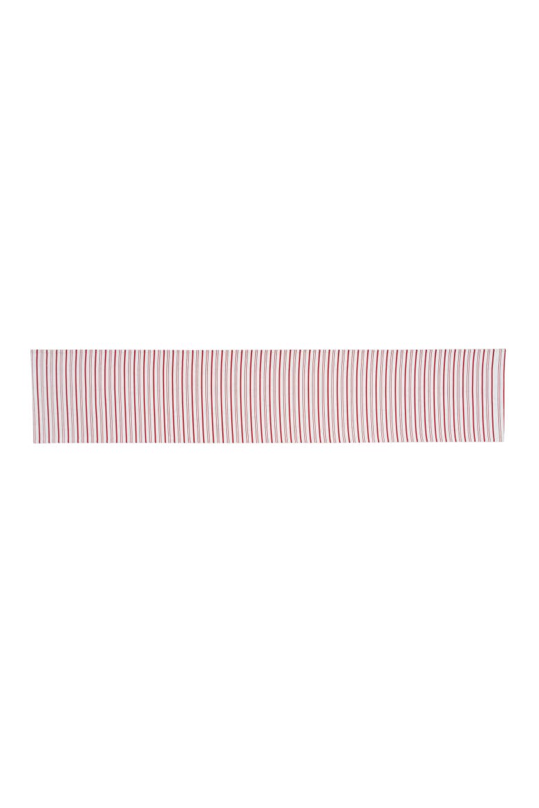 Holiday Bows Striped Reversible Runner 14" x 72", Alternate, color, Red
