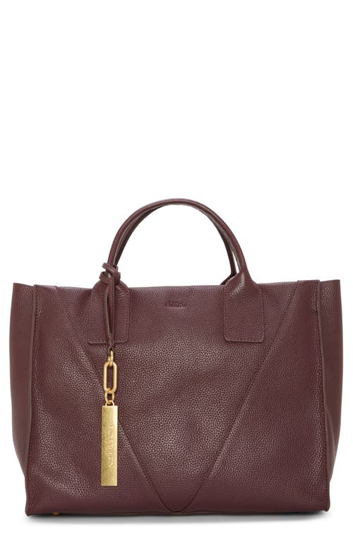 Vince Camuto Lorla Leather Satchel In Red