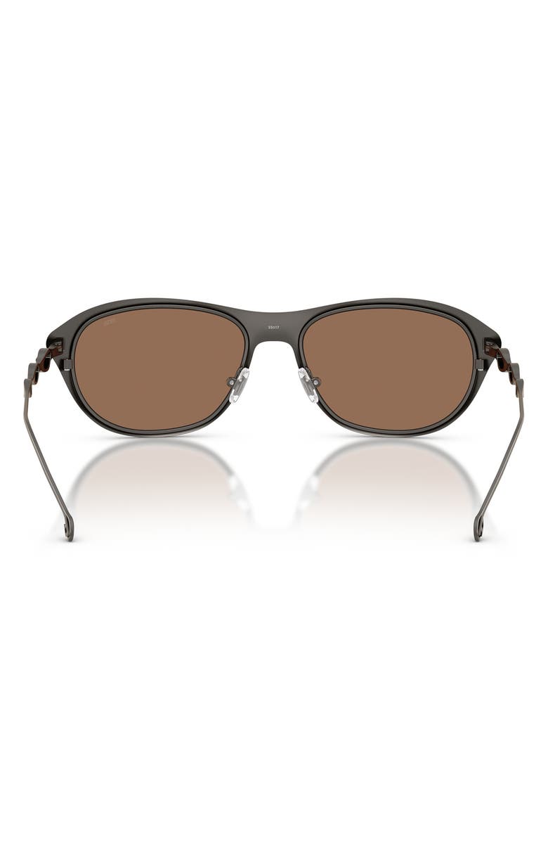 DIESEL<sup>®</sup> 55mm Pillow Sunglasses, Alternate, color, Matte Gun Metal / Dark Brown