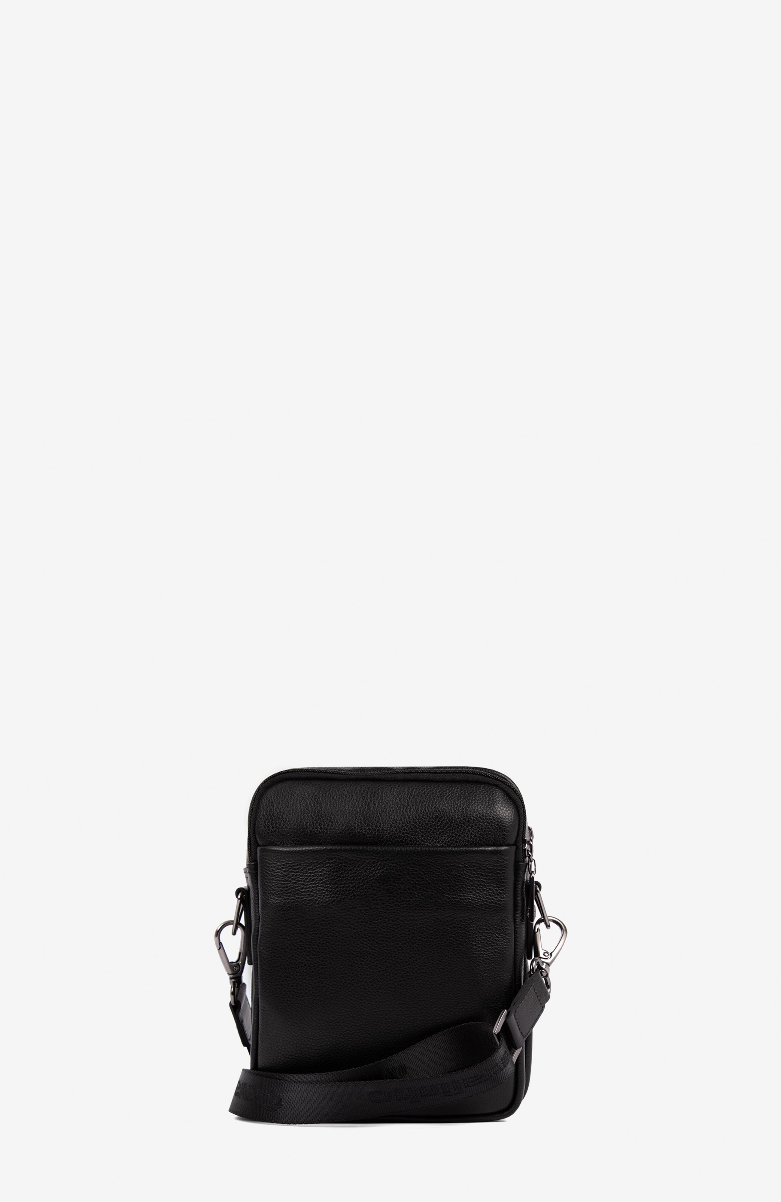 El Cavaleiro 484 Leather Traveler Crossbody Bag, Alternate, color, Black
